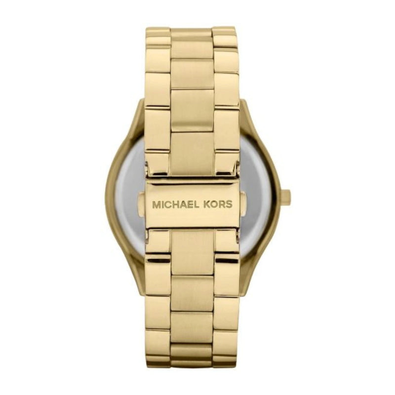 Michael Kors Runway Women's Watch 41 mm - Gold And Blue Dial