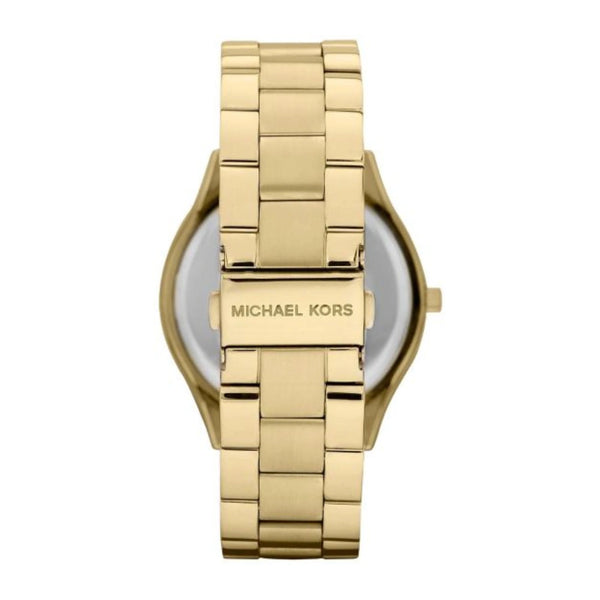 Michael Kors Runway Women's Watch 41 mm - Gold And Blue Dial